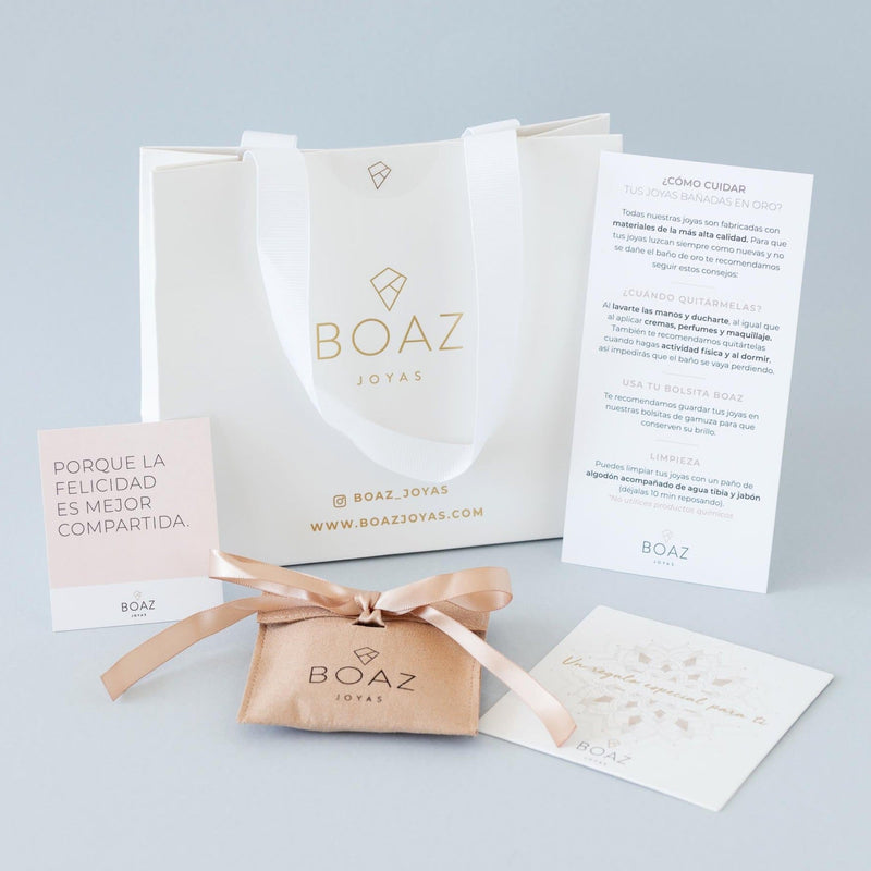 AROS MILA BAÑADOS EN ORO BLANCO | BOAZ JOYAS