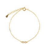 PULSERA INFINITO BAÑADA EN ORO