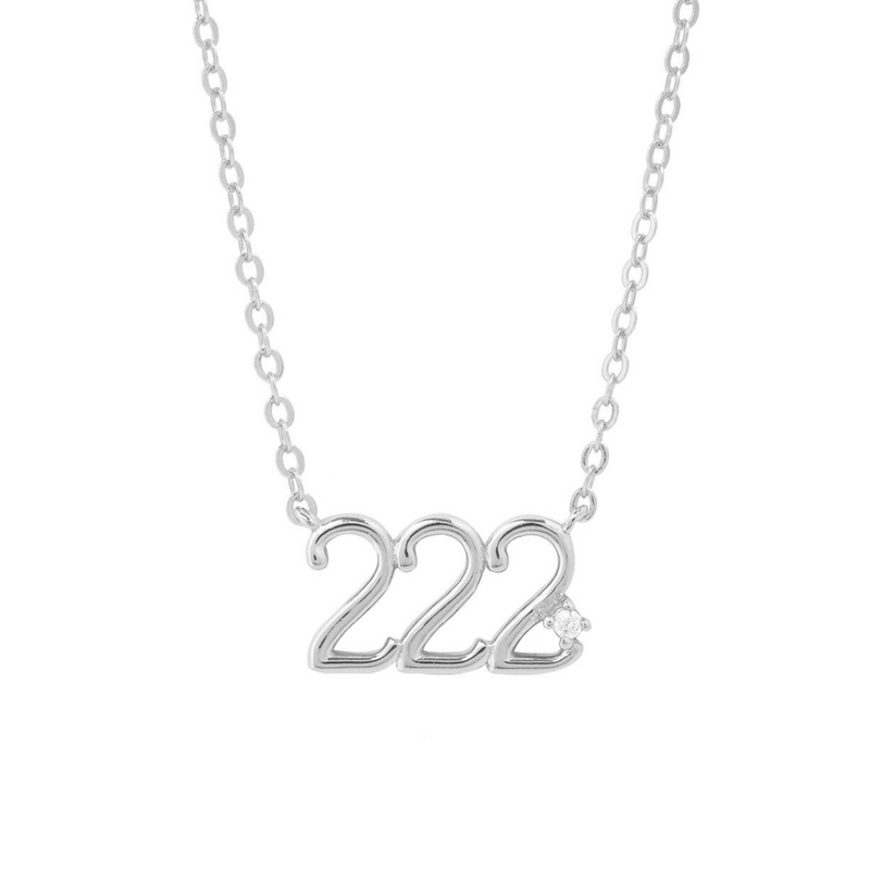 COLLAR NÚMEROS DE ÁNGELES PLATA | BOAZ JOYAS