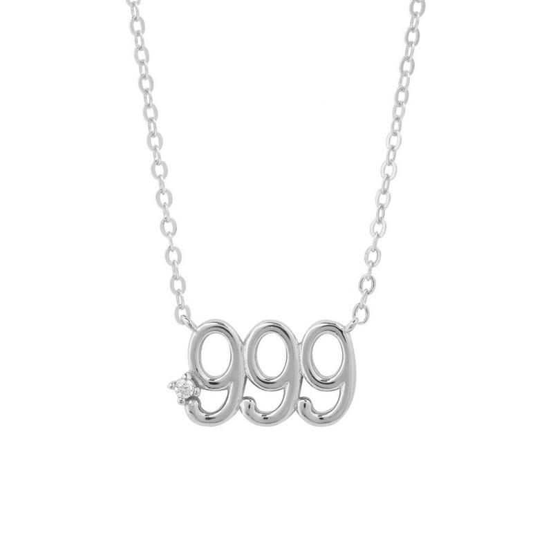 COLLAR NÚMEROS DE ÁNGELES PLATA | BOAZ JOYAS