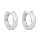 ARGOLLAS LIA 18MM BAÑADAS EN ORO BLANCO