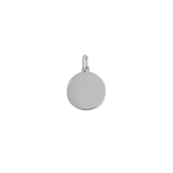 COLGANTE PARA GRABAR MEDALLA PLATA 14MM | BOAZ JOYAS