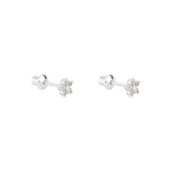 AROS ABRIDORES FLOR PLATA | BOAZ JOYAS