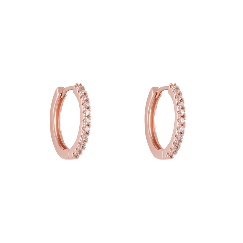 ARGOLLAS TAMI BAÑADAS EN ORO ROSADO | BOAZ JOYAS