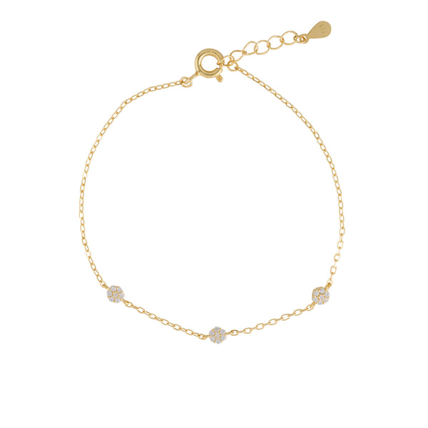 PULSERA LUZ BAÑADA EN ORO | BOAZ JOYAS