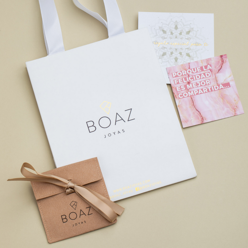 AROS TIARA BLACK BAÑADOS EN ORO BLANCO | BOAZ JOYAS